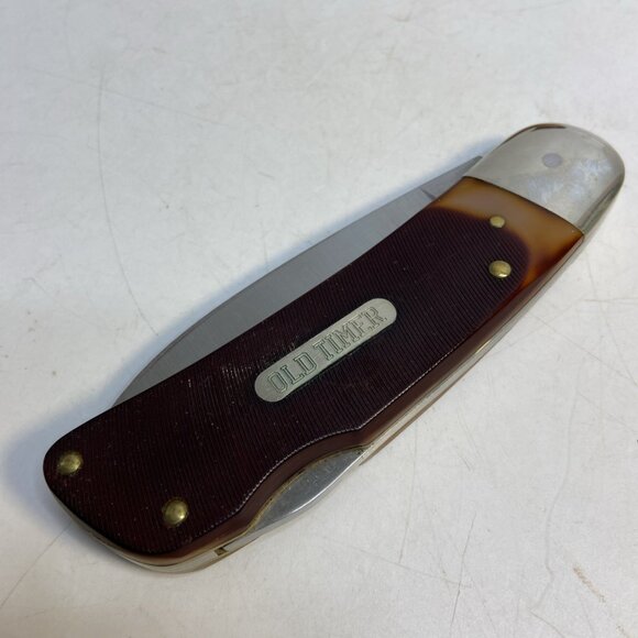 Schrade USA 51OT Old Timer Pocket Lockback Folding Knife 3 3/8 In Blade Sheath - Picture 10 of 15